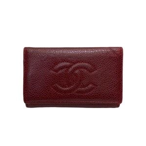 CHANEL 6 key case Red